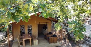 Eco-lodge 2 chambres sans sanitaire camping charlemagne grimaud var