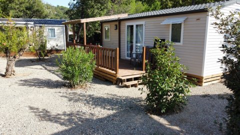 mobil home climatis o'hara 2 chambres camping charlemagne grimaud var