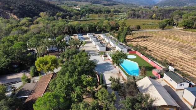 camping charlemagne grimaud var vue arienne